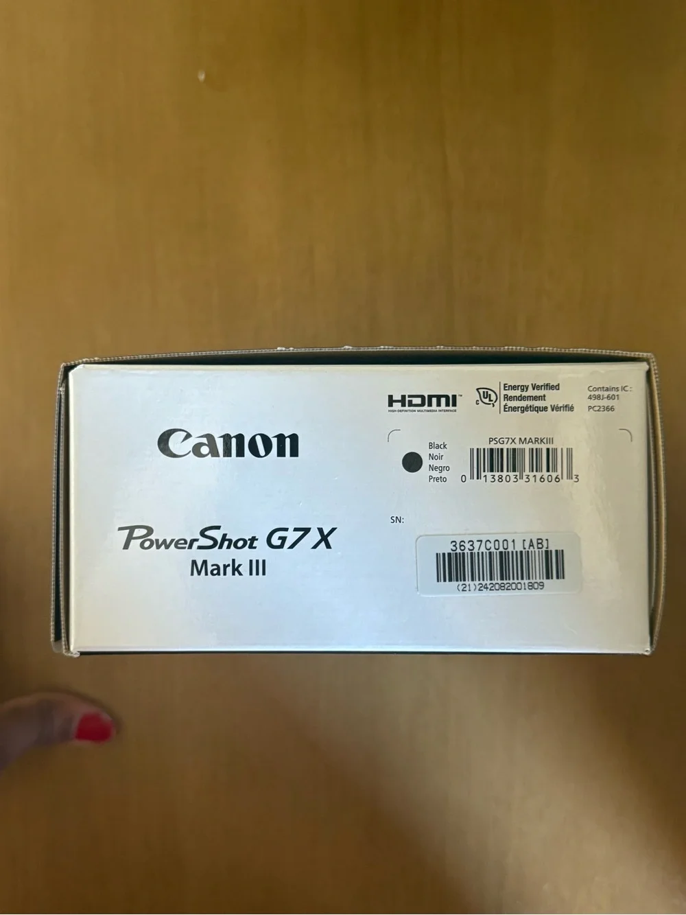 Canon PowerShot G7 X Mark III Compact Camera Box - Black